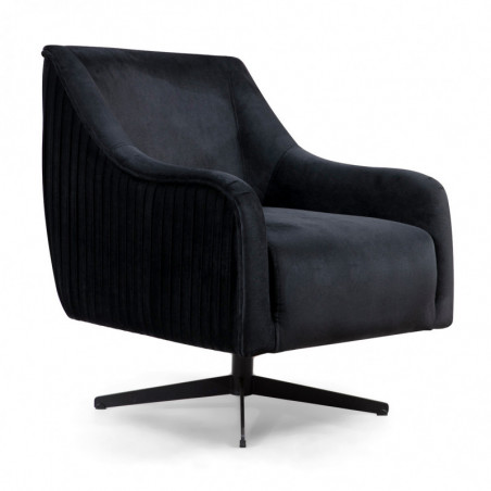 Fauteuil BRIVIDO - Black Velvet Fauteuil BRIVIDO - Black Velvet
