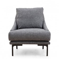 Fauteuil GIMILANO - Gris piqué