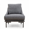 Fauteuil GIMILANO - Gris piqué