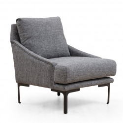 Fauteuil GIMILANO - Gris piqué
