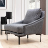 Fauteuil GIMILANO - Gris piqué