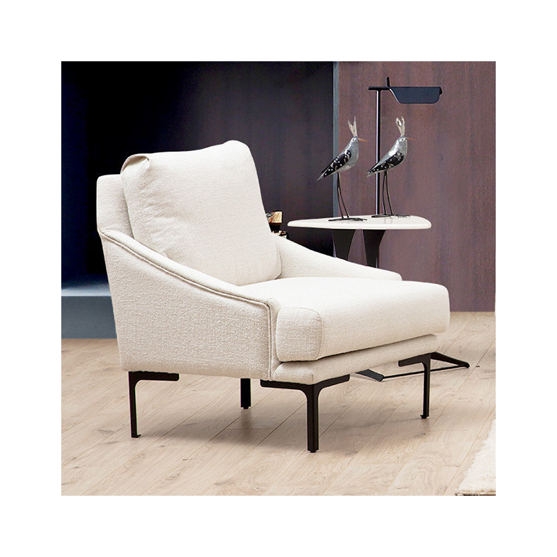 Fauteuil GIMILANO - Bouclette Crème