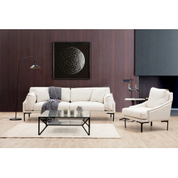 Fauteuil GIMILANO - Bouclette Crème