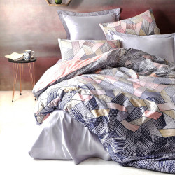 Parure de lit en Coton renforcé LISA - 2 places - 240 x 260cm