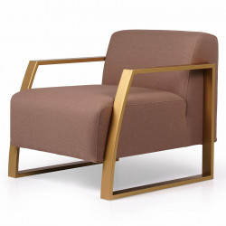 Fauteuil SILANDRO - Toile Cacao