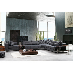 Salon complet modulaire NOTTI - Gris ou Taupe