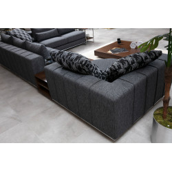 Salon complet modulaire NOTTI - Gris ou Taupe
