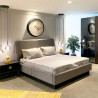 Lit double NICOLETTI - Nubuk Gris