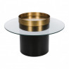 Duo de tables basses LOTTI - Laiton doré & Acier mat black
