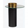 Duo de tables basses LOTTI - Laiton doré & Acier mat black
