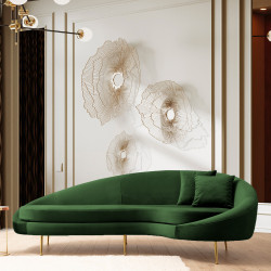 Canapé 3 places PARISI - Velvet Emerald