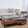 Table basse FLORENCE - Noyer