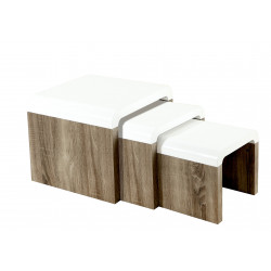 Ensemble de trois tables de salon GIGA