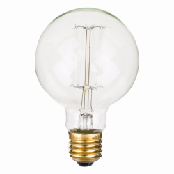 SUSPENSION DOUILLE BETON & AMPOULE EDISON
