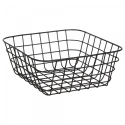 Set de 2 paniers noirs mat