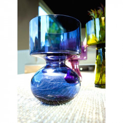 VASE AMBROSIA BLEU NAVY
