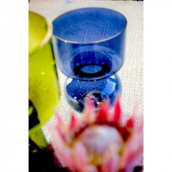 VASE AMBROSIA BLEU NAVY
