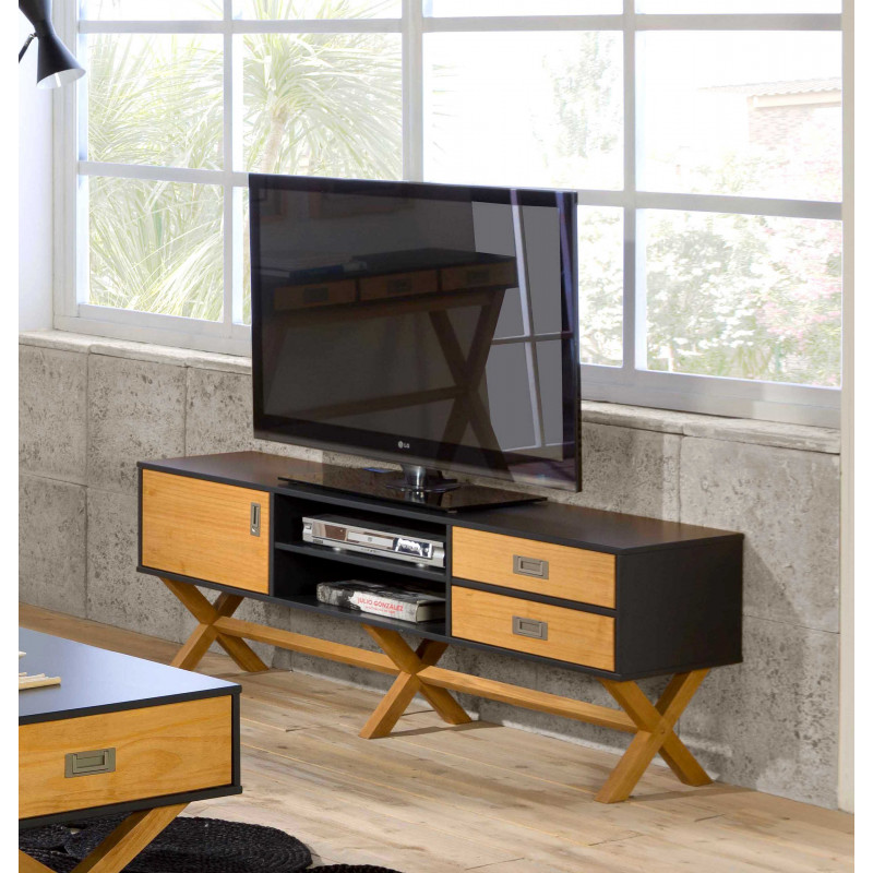 Meuble TV LIDIE xL Anthracite
