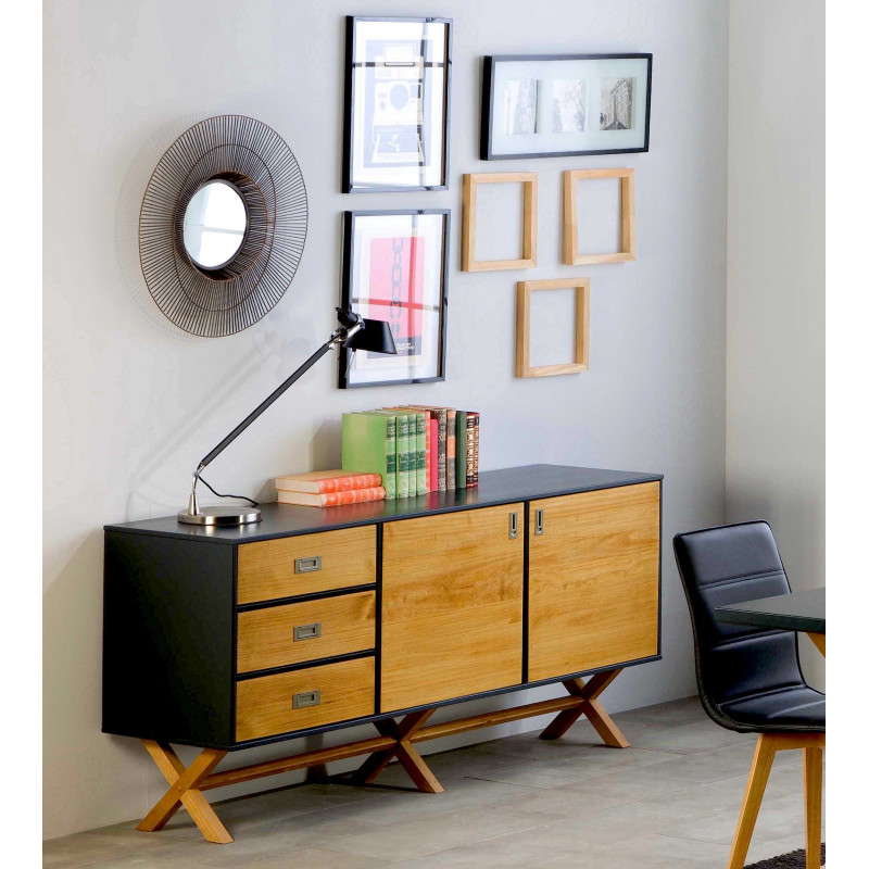Buffet bas LIDIE Anthracite