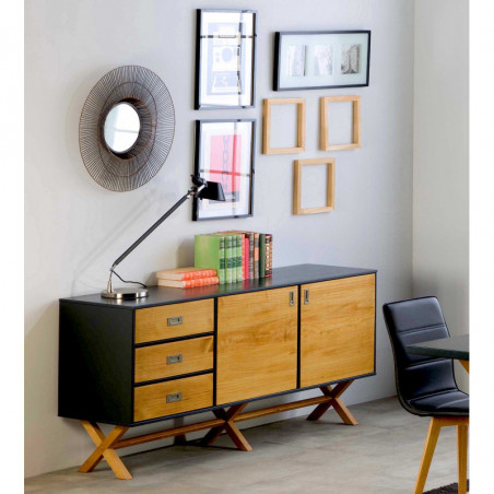 Buffet bas LIDIE Anthracite Buffet bas LIDIE Anthracite