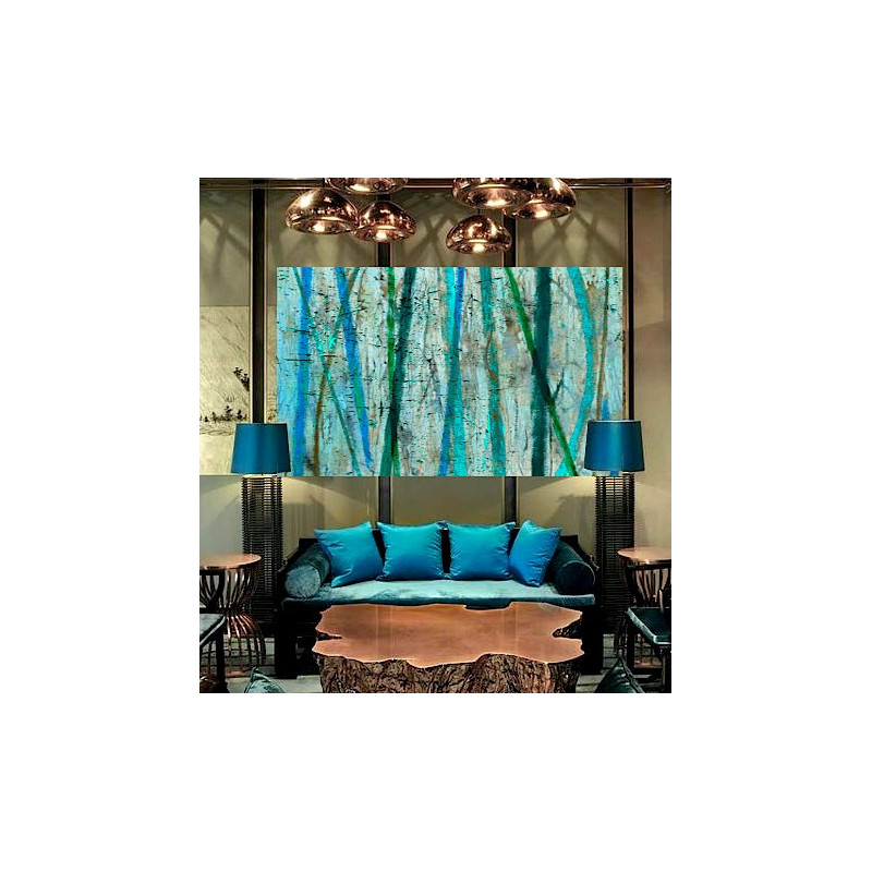 Toile "BLUE LAKE " by KUNST