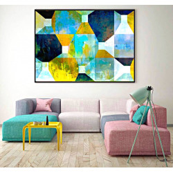 Toile "GEOMETRICS II " by KUNST