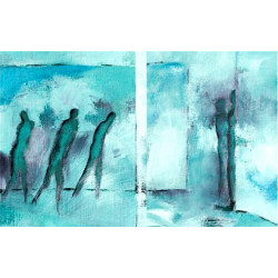 Toile "PRISONNIERS" xxL by KUNST