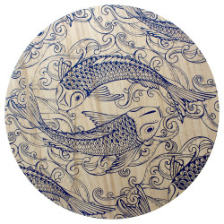 Table d'appoint OUCHAM Bleue