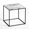 Table ou Chevet en Marbre blanc Carrare SQUIZZ