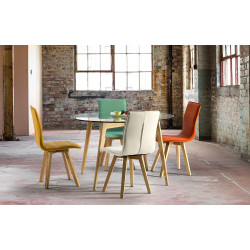 TABLE A MANGER CRISTAL RONDE