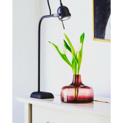Duo de Vases OBY en verre soufflé Aubergine