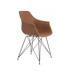 Chaise SANTOS cuir Camel
