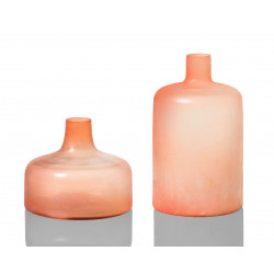 Duo de Vases COPA en verre soufflé Pastel Blush