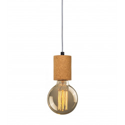 SUSPENSION DOUILLE SHANU - Liège naturel