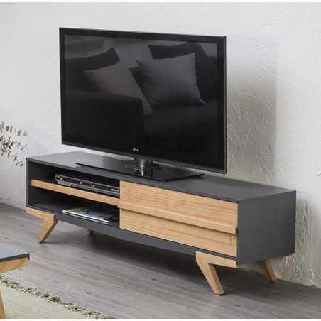 CANDY - Meuble TV Anthracite CANDY - Meuble TV Anthracite