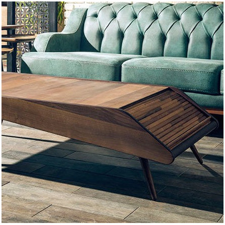 Table Basse BARCELONA - Noyer Table Basse BARCELONA - Noyer