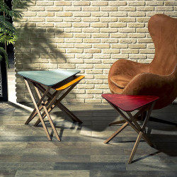 Trio de tables ESSAOUIRA - Noyer / Couleurs