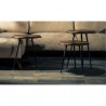 Trio de tables STOCKHOLM - Noyer / Laiton doré
