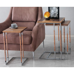 Trio de tables Gigognes - CABO / Finition au choix