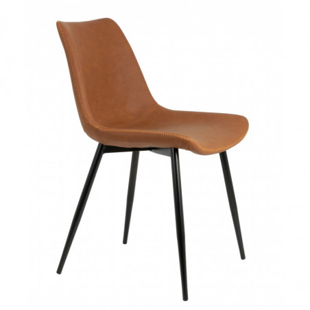 Chaise SANTA cuir Camel Chaise SANTA cuir Camel