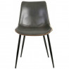 Chaise SANTA cuir Ardoise