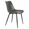 Chaise SANTA cuir Ardoise
