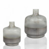 Duo de Vases OBY en verre soufflé Pastel Gris - LARGE