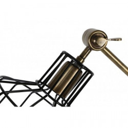 Lampe tripod à poser ALBAN - Bronze & Noir laqué