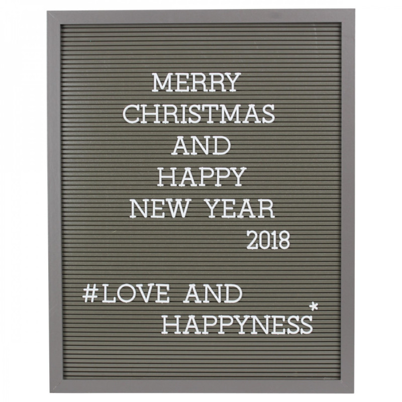 Boîte d'affichage MESSENGER - 40x50cm - GRIS - 180 Lettres
