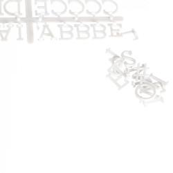 Boîte d'affichage MESSENGER - 40x50cm - CHÊNE - 180 Lettres