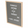 Boîte d'affichage MESSENGER - 40x50cm - CHÊNE - 180 Lettres