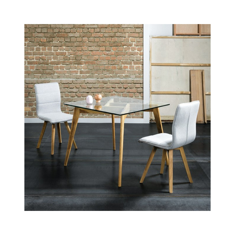 TABLE A MANGER CRISTAL CARREE