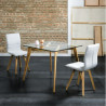 TABLE A MANGER CRISTAL CARREE