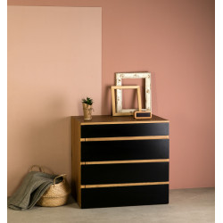 Commode - Bureau ELIX Chêne / Black